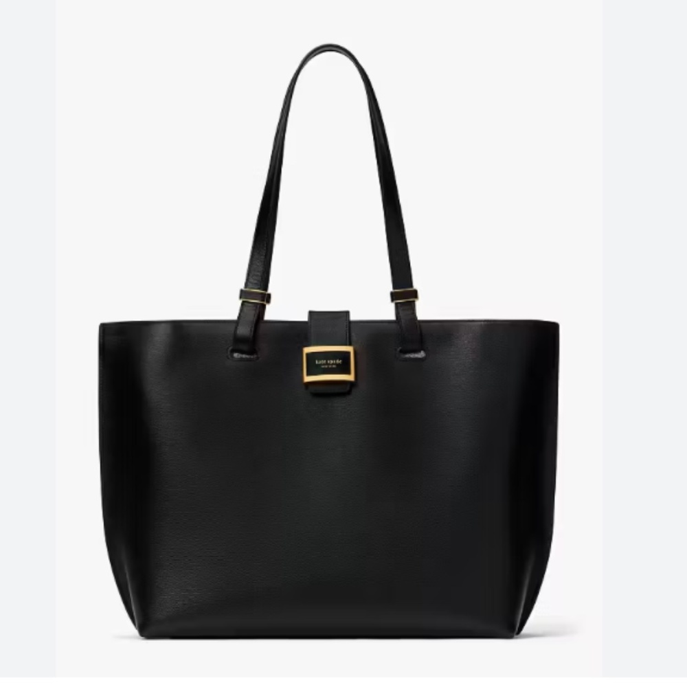 NWOT Kate Spade Katy Black Leather Work Tote